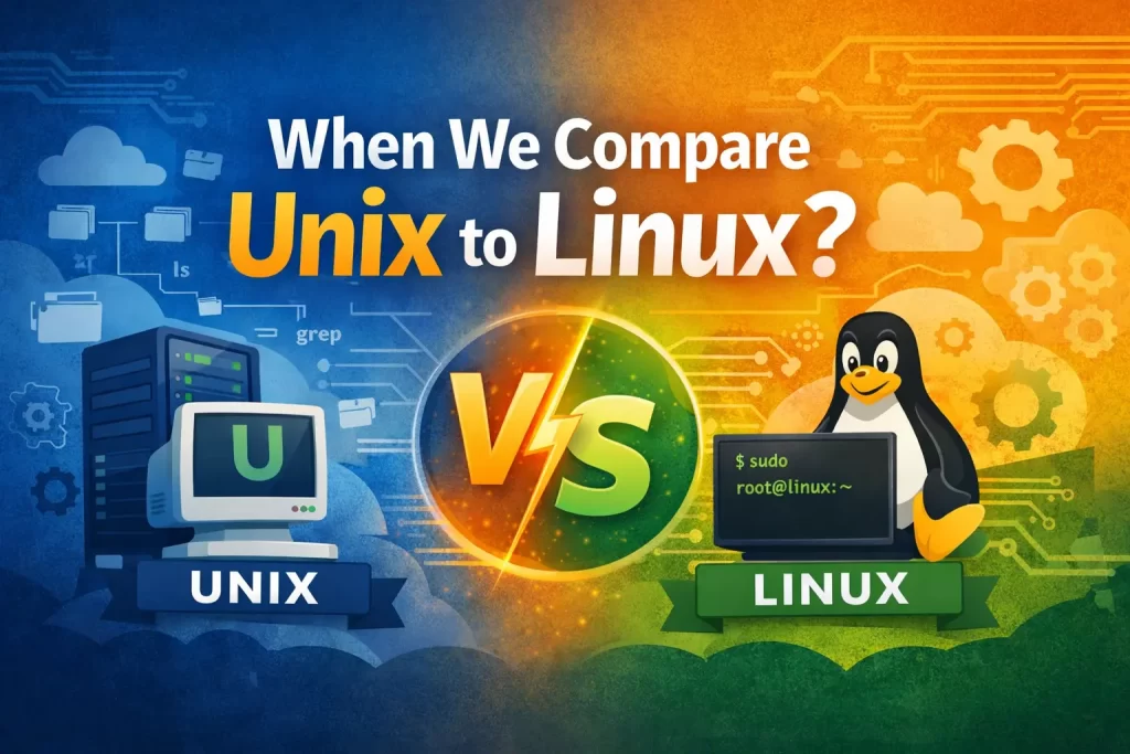 When we compare Unix to Linux?