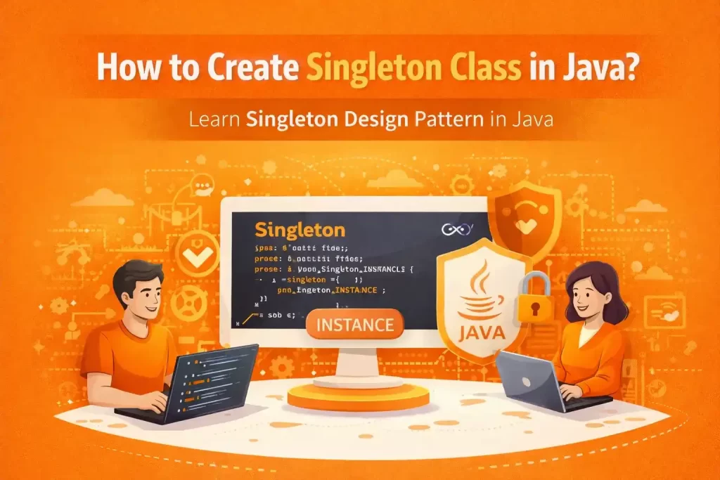 How to create singleton class in Java?