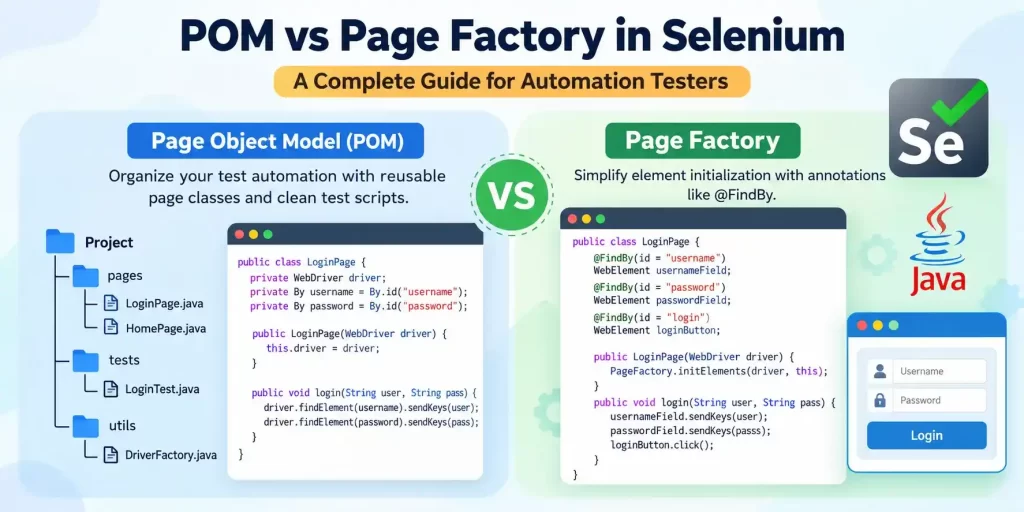POM VS Page Factory